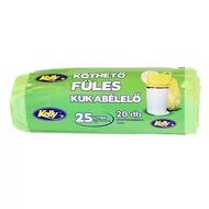 Szemeteszsák KELLY 25L köthető füles 50x55 cm 20 darabos