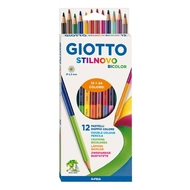 Színes ceruza GIOTTO biocolor kétvégű 24 szín 12 db/készlet