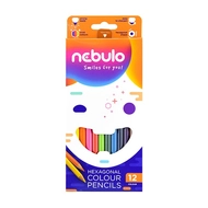 Színes ceruza NEBULO hatszögletű 12 db/készlet