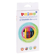 Színes ceruza PRIMO Duo hatszögletű kétvégű 12 darabos 24 színű