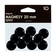Táblamágnes GRAND 20mm fekete 10 darabos