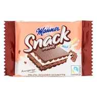 Töltött ostya MANNER csokoládés és tejszínes 25 g