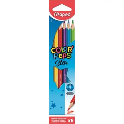 SZÍNES CERUZA MAPED 6DB-OS COLOR PEPS