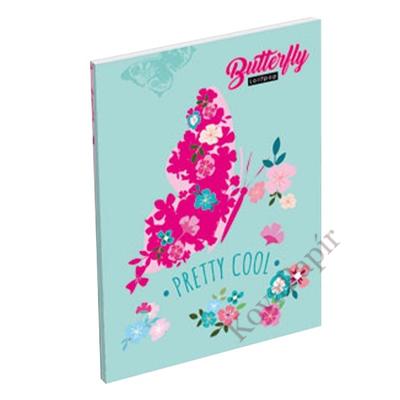 Notesz LIZZY CARD A/7 papírfedeles Cute Butterfly