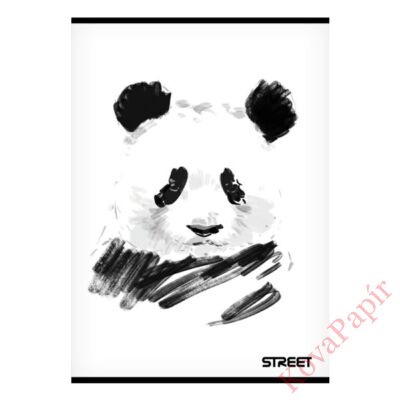 Füzet STREET Black&white A/5 54 lapos vonalas