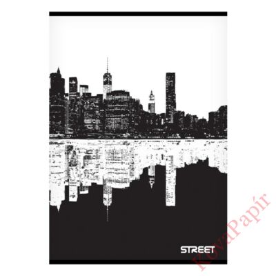 Füzet STREET Black&White A/4 54 lapos vonalas