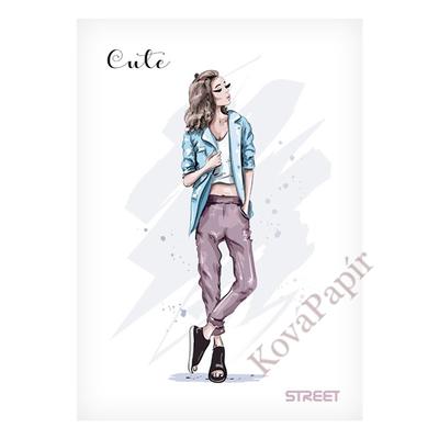 Füzet STREET Cute A/5 54 lapos kockás