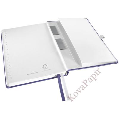 Jegyzetfüzet LEITZ Style A/5 80 lapos kockás titánkék