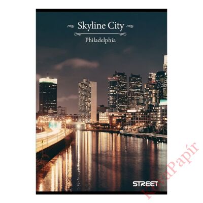 Füzet STREET Skyline A/4 54 lapos sima