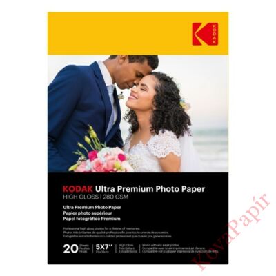 Fotópapír KODAK Ultra Premium 13x18 cm fényes 280g 20 ív/csomag