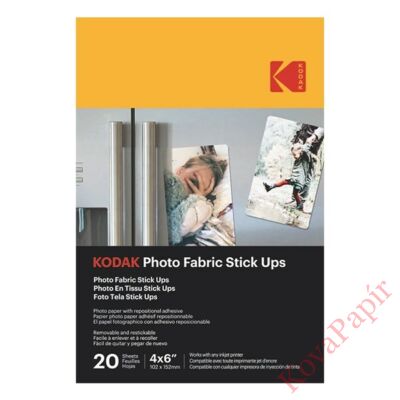 Fotópapír KODAK Photo Fabric 10x15 cm felragasztható és visszaszedhető 20 ív/csomag
