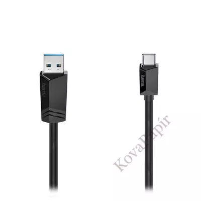 Adatkábel HAMA USB-C/USB-A 1,8m fekete