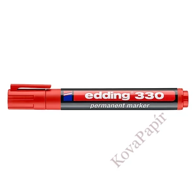 Alkoholos marker EDDING 330 vágott piros
