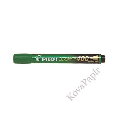 Alkoholos marker PILOT 400 vágott zöld