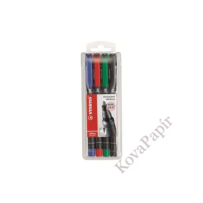 Alkoholos marker STABILO 843 M 4 darabos