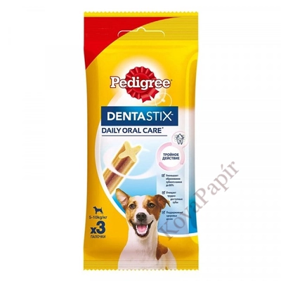 Állateledel jutalomfalat PEDIGREE Denta Stix Daily Oral Care kistestű kutyáknak 3 darab/csomag