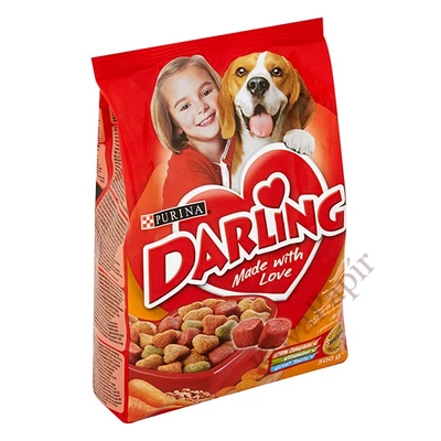 Állateledel száraz DARLING kutyáknak szárnyassal és zöldséggel 500 g
