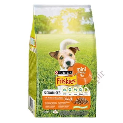 Állateledel száraz PURINA Friskies Vitafit Mini menü kutyáknak csirkével és zöldséggel 1,5 kg