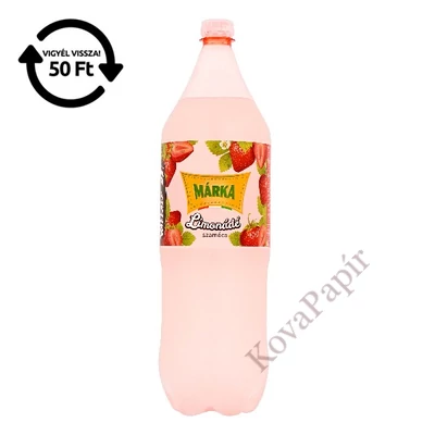 Üdítőital szénsavas MÁRKA Limonádé szamóca 2L DRS
