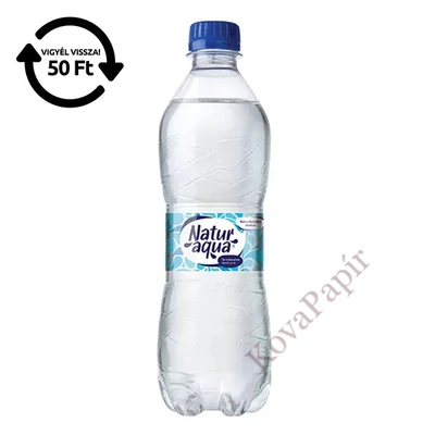 Ásványvíz szénsavas NATURAQUA 0,5L DRS