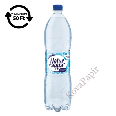 Ásványvíz szénsavas NATURAQUA 1,5L DRS