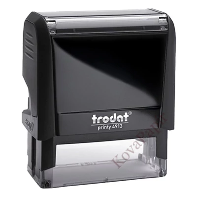 Bélyegző TRODAT Printy 4.0 4913 fekete ház piros párna