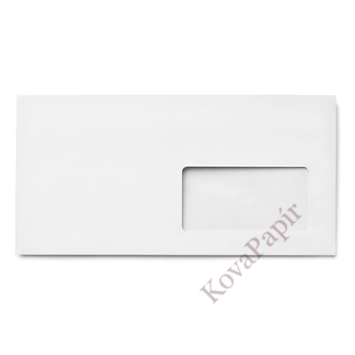 Boríték GPV LA/4 öntapadós bélésnyomott 110x220mm jobb ablakos 35x90mm J28A20 1000 darabos