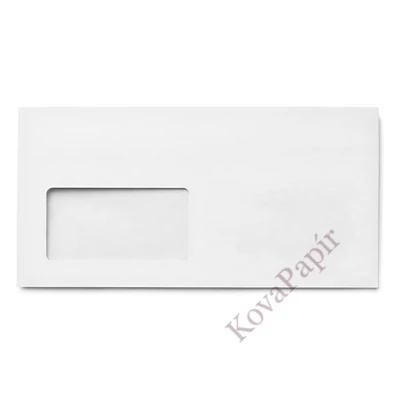 Boríték GPV LA/4 szilikonos bélésnyomott 110x220mm bal ablakos 45x90mm B20A20 1000 darabos