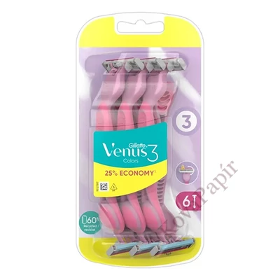 Borotva GILLETTE Venus Simply3 Plus pink 6 darab