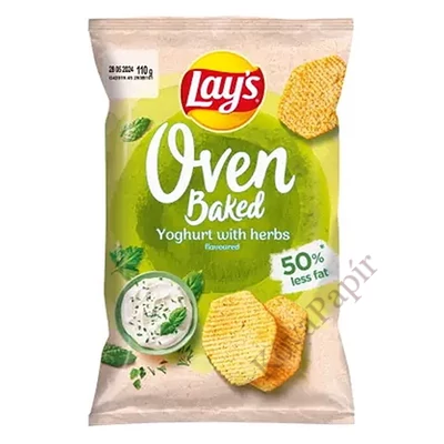 Burgonyachips LAY`S Oven Baked joghurtos-zöldfűszeres 110 g