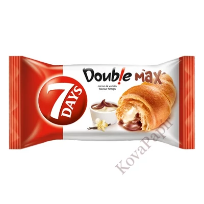 Croissant 7DAYS Double kakaós és vaníliás töltelékkel 80 g