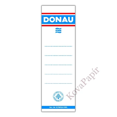 Cserecímke iratrendezőhöz DONAU 48x153 cm kétoldalas fehér