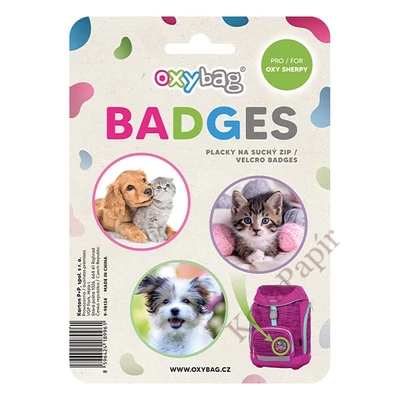 Cserélhető matrica OXY táskára 3 darabos Pets