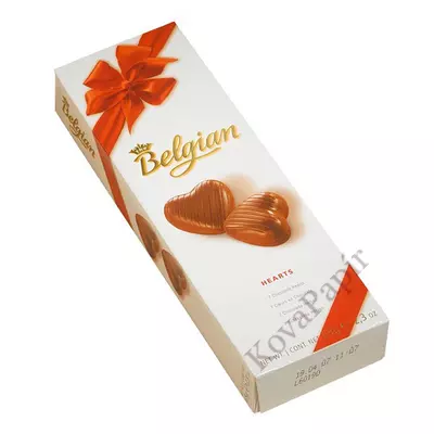 Csokoládé BELGIAN Hearts Hazelnut szívdesszert 65g