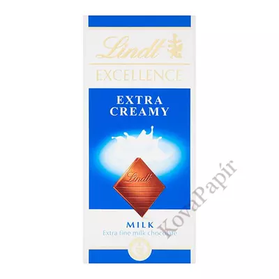 Csokoládé LINDT Excellence Extra Creamy tejcsokoládé 100g