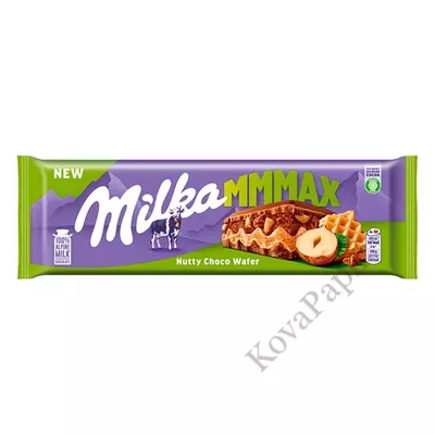 Csokoládé MILKA MMMax Nutty Choco Wafer Ostyás-Mogyorós 270g