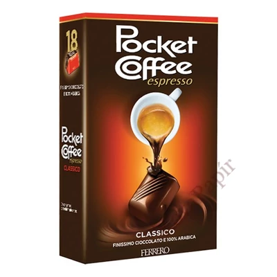Csokoládé POCKET COFFEE 18 darabos 225 g