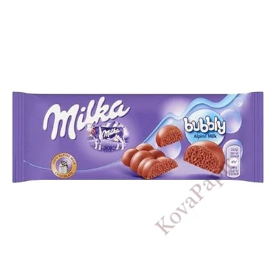 Csokoládé táblás MILKA Bubbly milk 90 g