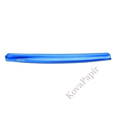 Csuklótámasz billentyűzethez géltöltésű FELLOWES Crystal Gel kék