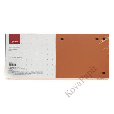 Elválasztócsík OPTIMA 105x240mm narancssárga 100 darabos