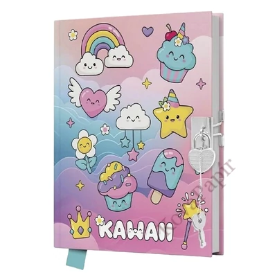 Emlékkönyv JUNIOR Kawaii lakattal
