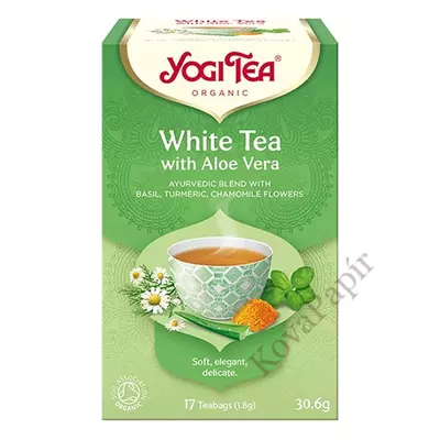 Fehér tea bio YOGI TEA aloeverával 17 filter/doboz