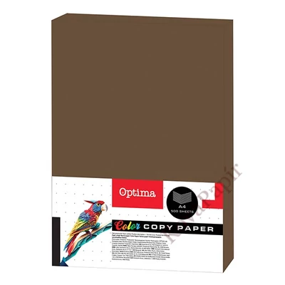 Fénymásolópapír színes OPTIMA A/4 80 g barna 500 ív/csomag