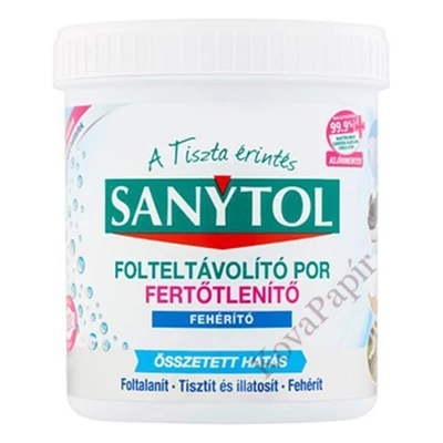 Fertőtlenítő folteltávolító por SANYTOL textíliákhoz 450 g