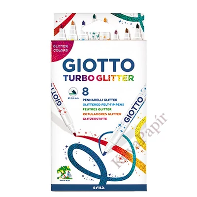 Filctoll GIOTTO Turbo Glitter csillámos  8 darabos