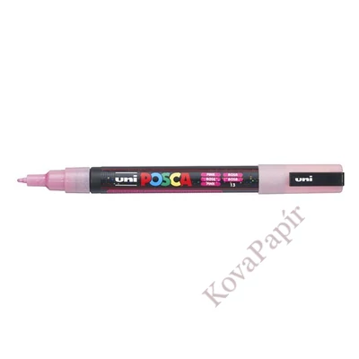 Filctoll UNI Posca PC-3ML csillámló rózsaszín