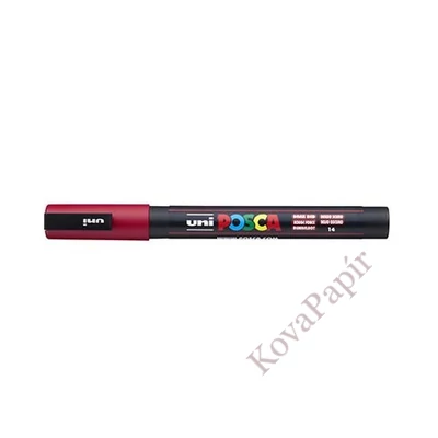 Filctoll UNI Posca PC-3M sötét piros