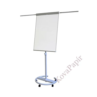 Flipchart tábla MEMOBE mágneses felület 68x105cm 2 db segédkarral mobil állítható magasság