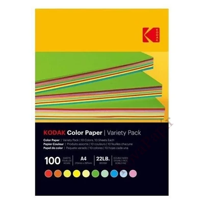 Fotópapír színes KODAK A/4 vegyes színek 80 g 100 lapos
