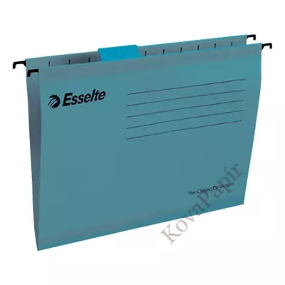 Függőmappa ESSELTE Classic A/4 újrahasznosított karton kék 25 db/doboz
